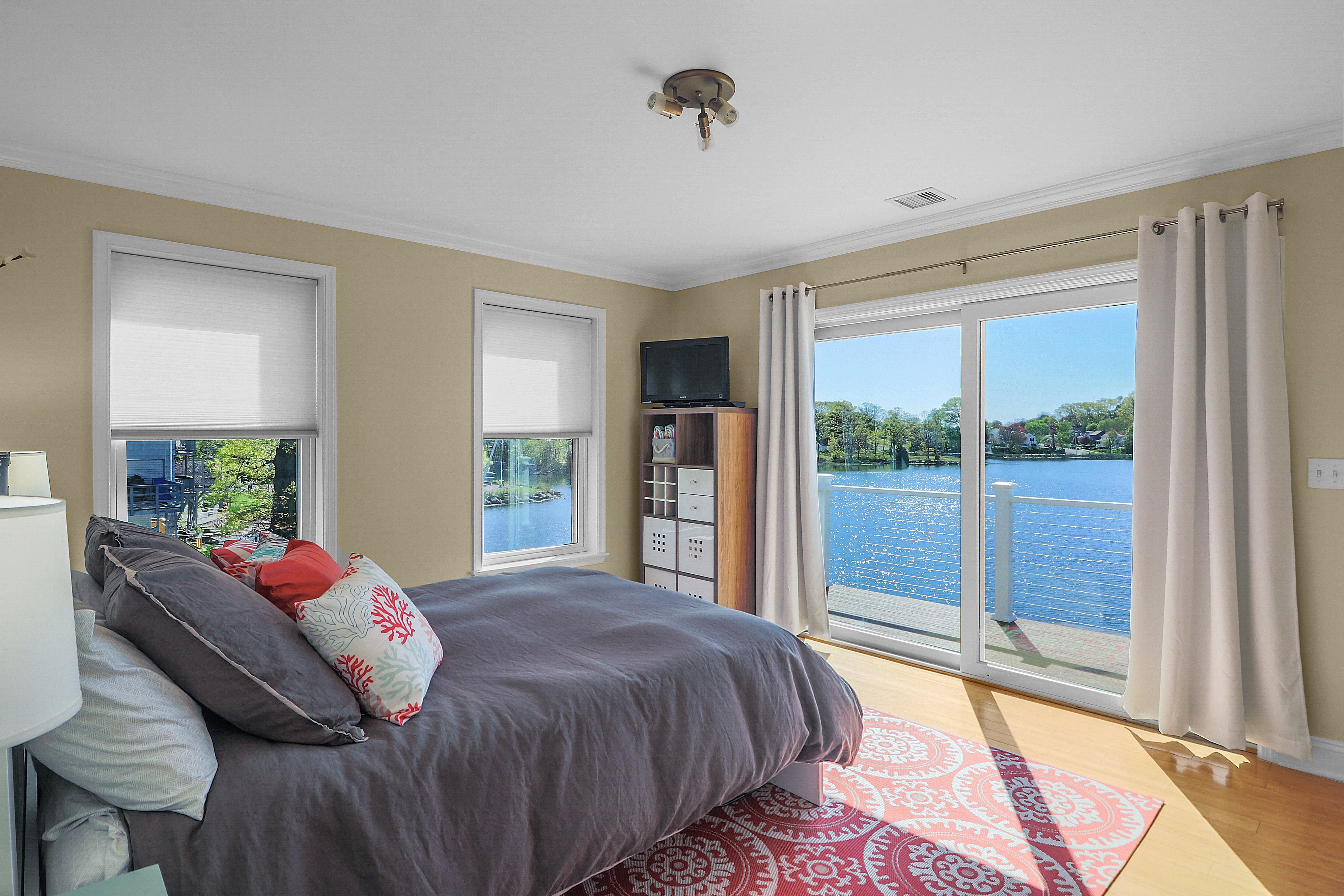 bedroom addition with lake view